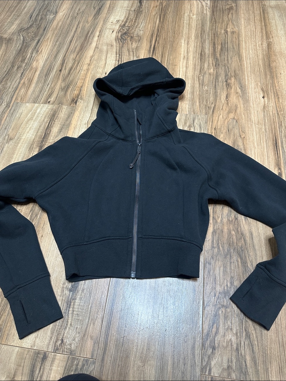 lululemon athletica Black Cropped Zip Hoodie for Women